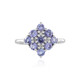 Anillo en plata con Tanzanita