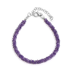 Brazalete en plata con Amatista