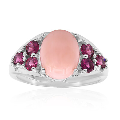 Anillo en plata con Ópalo rosa