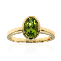 Anillo en oro con Peridoto de Arizona (Amanda Adkins)