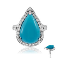 Anillo en oro con Turquesa bella durmiente