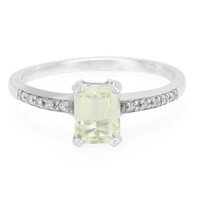 Anillo en plata con Cuncita amarillo canario