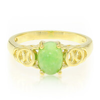 Anillo en plata con Crisoprasa imperial