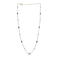 Collar en oro con Rubí de Mozambique AAA (CIRARI)