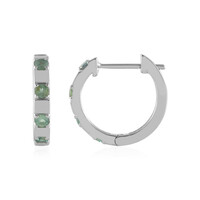 Pendientes en plata con Alejandrita