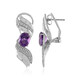 Pendientes en plata con Amatista de Siberia (de Melo)