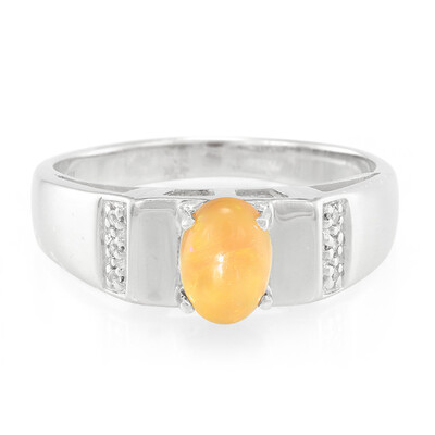 Anillo de hombre en plata con Ópalo Java