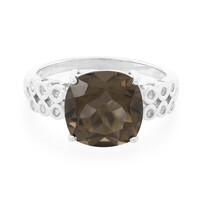Anillo en plata con Cuarzo ahumado