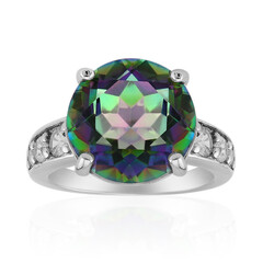 Anillo en plata con Cuarzo místico