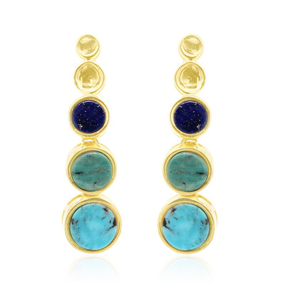 Pendientes en plata con Turquesa de Kingman (Anne Bever)