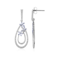Pendientes en plata con Tanzanita