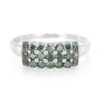 Anillo en plata con Diamante fantasía