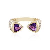 Anillo en oro con Amatista de Siberia (de Melo)
