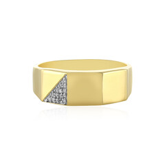 Anillo de hombre en plata con Zircón