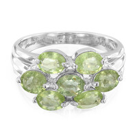 Anillo en plata con Turmalina Paraíba