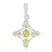 Colgante en plata con Turmalina cuprífera