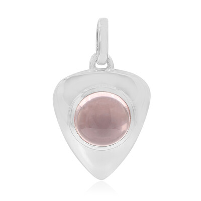 Colgante en plata con Cuarzo rosa