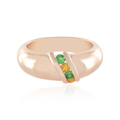 Anillo en plata con Tsavorita de Tanzania (Adela Silber)