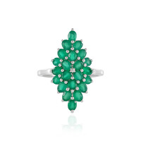 Anillo en plata con Ónix verde