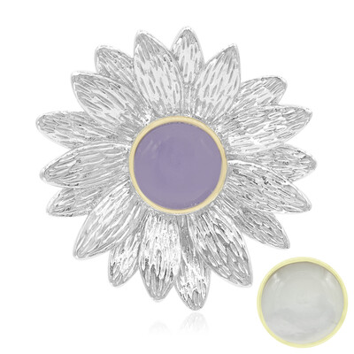 Colgante en plata con Jade lavanda (MONOSONO COLLECTION)