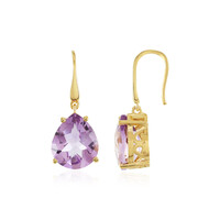 Pendientes en plata con Amatista Rosa de Francia