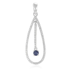 Colgante en plata con Zafiro de Laos