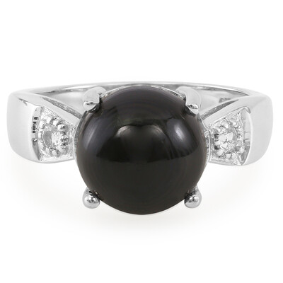 Anillo en plata con Psilomelana