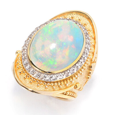 Anillo en plata con Ópalo Welo AAA (Dallas Prince Designs)