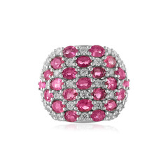 Anillo en plata con Turmalina rosa
