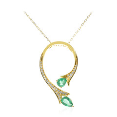 Collar en oro con Esmeralda de Zambia AAA (CIRARI)