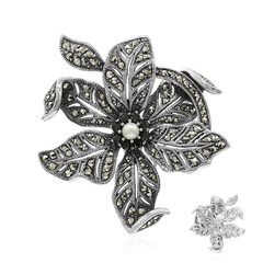 Broche en plata con Perla Freshwater