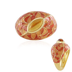 Anillo en plata con Citrino de Madeira (Adela Silber)
