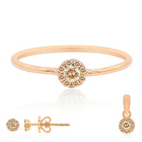 Anillo en oro con Diamante rosa de Francia de Argyle SI1