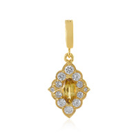 Colgante en plata con Zircón amarillo