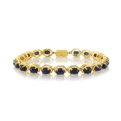 Brazalete en plata con Zafiro estrella azul
