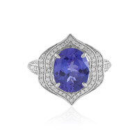 Anillo en oro con Tanzanita AAA (de Melo)