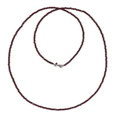 Collar en plata con Rodolita