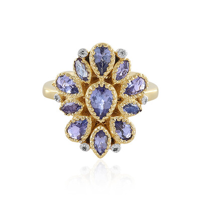 Anillo en plata con Tanzanita
