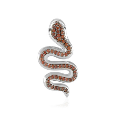 Colgante en plata con Zircón champán