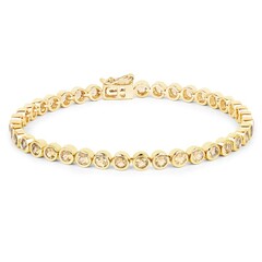 Brazalete en plata con Citrino