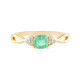 Anillo en plata con Esmeralda de Rusia (Adela Silber)
