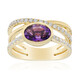 Anillo en oro con Amatista (CIRARI)