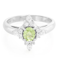 Anillo en plata con Turmalina Paraíba