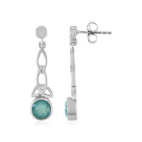 Pendientes en plata con Grandidierita