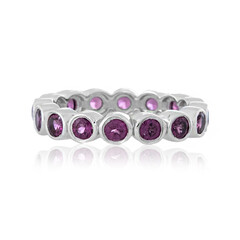Anillo en plata con Rodolita