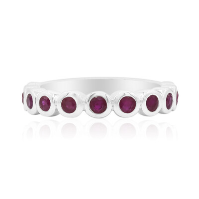 Anillo en plata con Rubí de Birmania