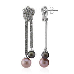 Pendientes en plata con Perla Ming (Annette classic)