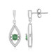 Pendientes en plata con Apatita verde