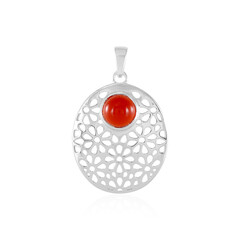 Colgante en plata con Ónix rojo