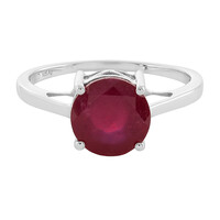 Anillo en plata con Rubí de Madagascar